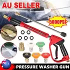 5000PSI High Pressure Washer Gun Yard Garden Spray Water Cleaner with Nozzle Kit