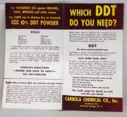 1950s Carbola Chemical Co. Which DDT Do You Need Pamphlet