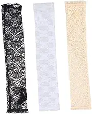 1 Pair Lace Elbow Sleeves Elastic Arm Covers Sunblock for Summer Outdoor Activities