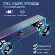 Wired USB Powered/Bluetooth 5.0 Computer Stereo Laptop Speakers for PC Tablets
