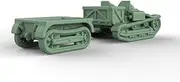 LF700667 1/700 Military Model Kit France Renault UE Hell Buggy Destroyer with Trailer