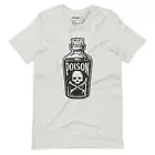 Poison - Spooky Halloween Bottle Drawing - Vintage Retro Graphic Tee Shirt