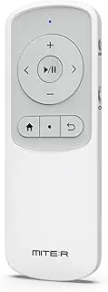 Bluetooth Remote Control Page Turner Clicker for Kindle App, Boox, e-Reader, TikTok Scrolling, YouTube Shorts, Reels, Video, Music, Camera, for iOS iPad iPhone, Android Galaxy Phone Tablet (White)