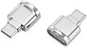 cablecc 2pcs USB 2.0 Type C USB-C to Micro SD SDXC TF Card Reader Adapter for Cell Phone