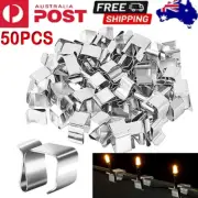 50PCS LED Fairy Lights Steel Gutter Hooks Heavy Duty Clips Party for Gutter Eave
