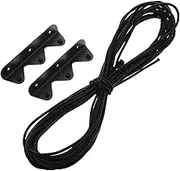 Hoement 1 Set Elastic Bungee Cord with Bracket for Rv Cabinets Falling Guard Strap for Camper Van Trailer Motorhome Accessories Reliable Rope Material
