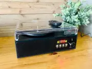 Vinyl Record Player Bluetooth with USB Digital FM Radio Remote Control Vintage