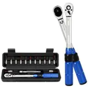 15Pcs Set Bicycle Wrench Set 1/4" 2-24Nm Dual Direction Bike Allen Key Tool