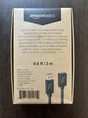 Amazon Basics USB-A 3.0 Extension Cable, 4.8Gbps High-Speed, (3 Meters) (New)