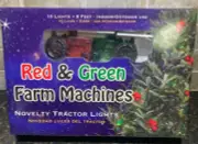 Tractor/ Farm Machines Christmas Lights Red & Green Item L-1