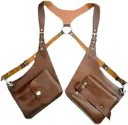 [Ｓｉｍｈｏａ] Shoulder Harness Bag Lightweight Wallet for Backpacking Short Trips Motorcycling