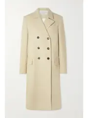 [PETER DO] PETER DO - Cutout Double-breasted Wool-blend Coat - Cream - FR 42 FR 42 Cream