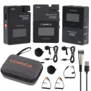 Comica BoomX-D PRO D2 2.4G USB-C Wireless Microphone Kits for Interview&Camera