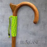 Walking Cane Paracord Grips Safety Palm Rest Oak Wood Masters LuxCane USA F5