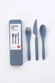 Wheat Straw Travel Cutlery Set--IS-35348