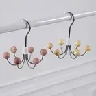 Black Six-claw Hook Iron Clothes Hangers Handbag Storage Hanger for Wardrobe