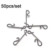 Durable Stainless Steel Connector Fast lock Fishing Hanging Snap Barrel Swivel