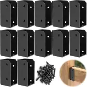 12PCS 2”x 4” Stainless Steel Deck Railing Brackets Connectors, 2x4 Brackets for
