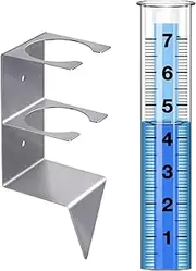 Rain Gauge Outdoor, Snow Gauge, Outdoor Rain Measure, Freeze Proof Rain Gauge, Freeze-Proof Outdoor Rain Gauge with Stake for Garden Reusable Snow and Rain Measuring Gauge for Yards and Patios