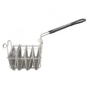 Taco Fryer Basket 4 Shells Stainless Steel Detachable Handle Convenient Use ADS