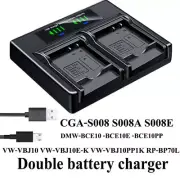 Dual Battery Charger For SAMSUNG IA-BP125A HMX-M20 Q10 Q11 Q20 Q100 Q130 Q200