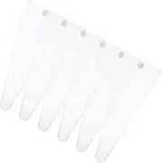 BESPORTBLE 6pcs Clear Pet Hair Scissor Organizer Bags Portable Grooming Tool Holder for Cats Dogs Snap Button Closure Stylish Convenient Storage for Grooming Accessories