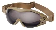 Coyote Brown Anti-Fog SWAT TEC Tactical Goggles w/ Elastic Headband Rothco 11397