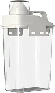 Wezalget Bleach Dispenser for Laundry Room, Clear Washing Powder Container, Fabric Softener Dispenser, Scent Booster Beads Dispenser, Large Capacity for Laundry