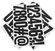HOMSFOU Letter Number Stickers Set 24 Sheets Decorative Stickers English Letters Decals Adhesive for Diy