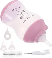 Garneck 80ml Puppy Kitten Nursing Bottle Set Whelping Feeding Bottles for Pets Pacifiers Bottle Brush Replacements