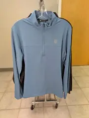 NWT MEN'S TRAVIS MATHEW WANDERLUST PULLOVER, SIZE: S, COLOR: COPEN BLUE (M13)