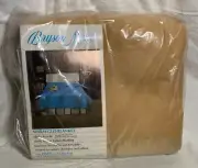 Vintage Bryson Manor Warm-Glo Acrylic Blanket Twin or Full 72” x 90” Beige USA
