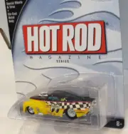 HOT WHEELS 100% HOT ROD MAGAZINE ~MOONEYES '41 WILLYS COUPE w/ REAL RIDERS ~MOC~