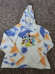 Disney Mickey & Friends Tie Die Pullover Hoodie 2XL NWT!