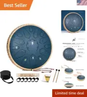Steel Tongue Drum - 15 Note 12 Inch Tongue Drums - Percussion Instruments - H...