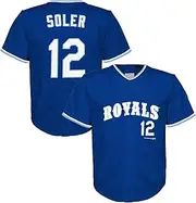 Outerstuff Jorge Soler Kansas City Royals Blue #12 Kids Youth 4-20 Alternate Fashion Player Jersey