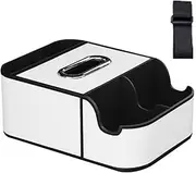 Car Armrest Storage Box - Armrest Tissue Box | Car Cup Holder Tray With Tissue Box, Car Armrest Box, Arm Rest Organizer Car With 2 Drink Cup Holders For Placing Drinks