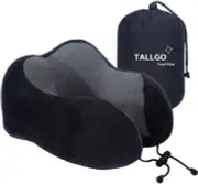 Travel Pillow, Best Memory Foam Neck Pillow Head Support Soft Black