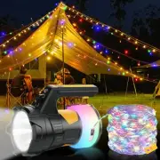 Waterproof 49ft LED Decorative String Light with Storage Box & 5H Runtime, Su...