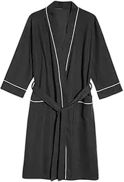 [COMPUKAS] Client Gown Unisex Spa Gown Lightweight Breathable Bath with Waist Belt for Hair Salon Use Comfortable Dressing Gown for Women and Men Machine Washable Quick Dry