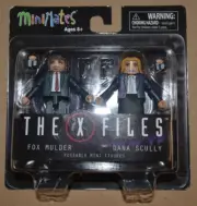 THE X-FILES MINI MATES 2 FIGURE SET SEALED FOX MULDER AND DANA SCULLY 2015