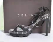 Brand new designer Stiletto CELINE GLADIATOR PLATFORM SANDALS HEELS SHOES 37