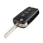2Pcs 3 Buttons Folding Car Key Shell Replacement Car Remote Control Key Case for Hyundai KIA black