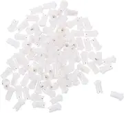 SAFIGLE 100Pcs Eyelash Extensions Tool Glue Bottle Blocking Needles Nozzle Needle for Glue Bottles Essential Accessories for Eyelash Extension Application