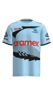 Cronulla Sharks NRL Classic Warm Up Shirt Sizes S-7XL! T3