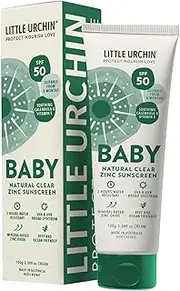 LITTLE URCHIN BABY Natural Clear Zinc Sunscreen SPF 50 100g
