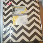 Glenna Jean Set of 2 Brown Chevron Canvas Traffic Jam Series Panels USA