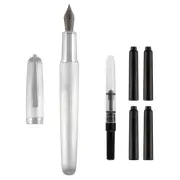 Goldenritt Sketchwriter Rockwell Fountain Pen - [Brushed Silver - Medium]