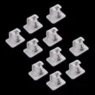 10pcs Self Adhesive Hooks Curtain Rod Bracket Pole Drapery Hook Holders xh