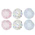 6 Pcs Waterproof Shower Cap Medium Hair Multifunctional Women's Miss